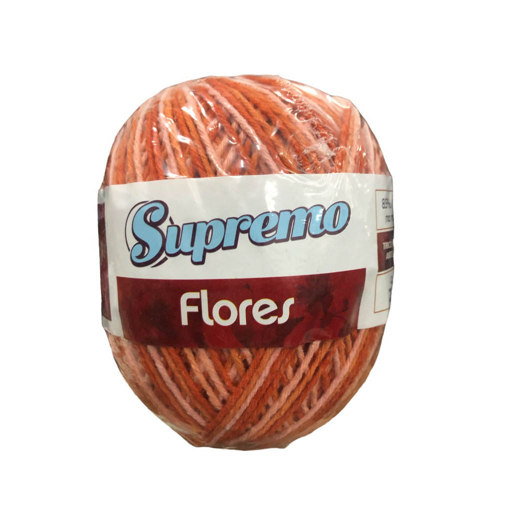 Barbante Flores Multicolor Marca Supremo 200 G / 226 M | Shopee Brasil