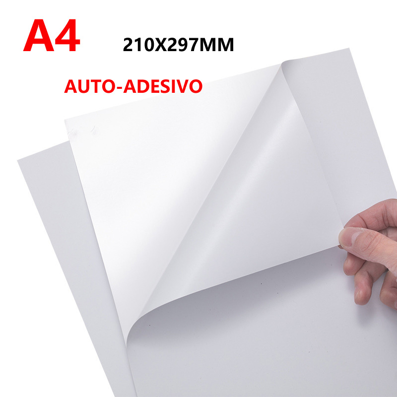 100 folhas Papel Fotográfico 135g Glossy Adesivo Brilhante A4 Premium ...