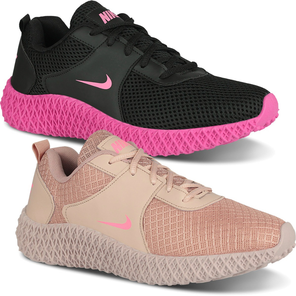 Kit 2 Tênis Feminino 4d Caminhada Academia Corrida Esporte Super Leve