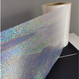 Bopp Holográfico 3d Caquinhos Brilho 22cm x 10 Metros