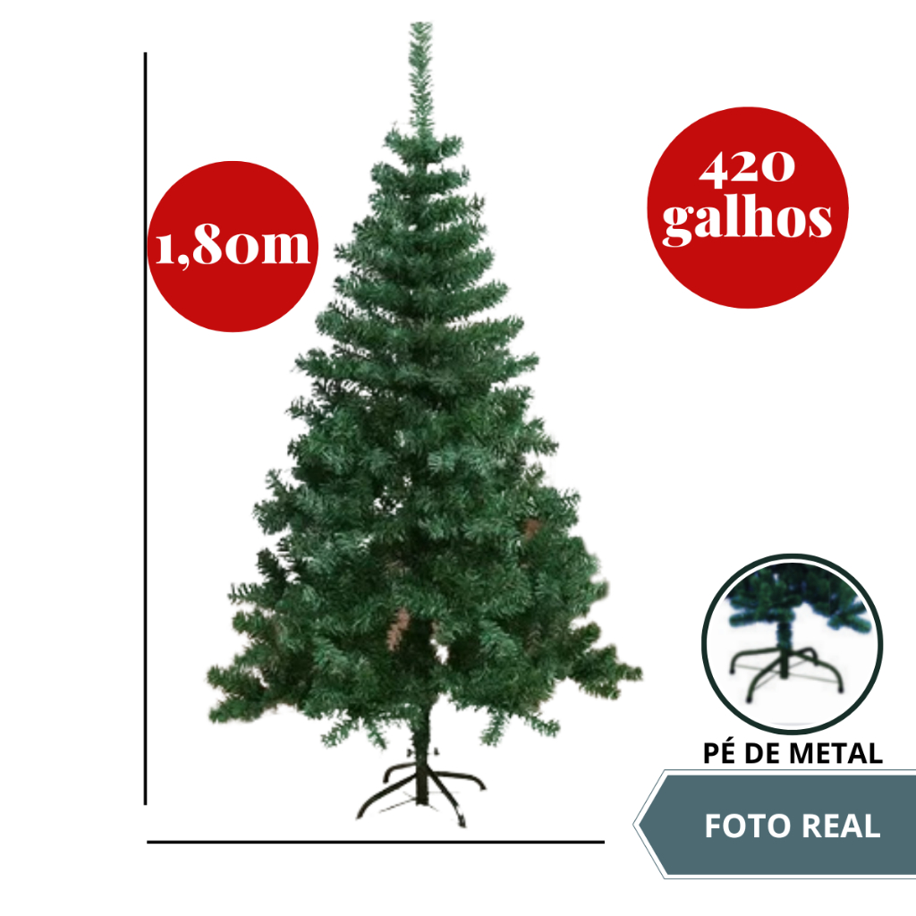 Árvore De Natal Grande 180 Cm Promoção Artificial Luxo Cheia