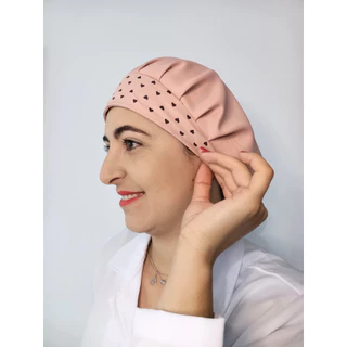 TOUCA CIRURGICA GORRO ENFERMAGEM VETERINARIA DENTISTA CULINARIA COM TIRAS E ELASTICO