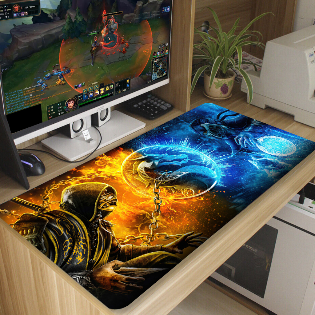 Mouse Pad Game MK Sub Zero Antiderrapante Diversas Estampas 70x35 cm M168