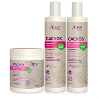 Kit Apse Cachos - Shampoo + Condicionador + Ativador de Cachos 500g