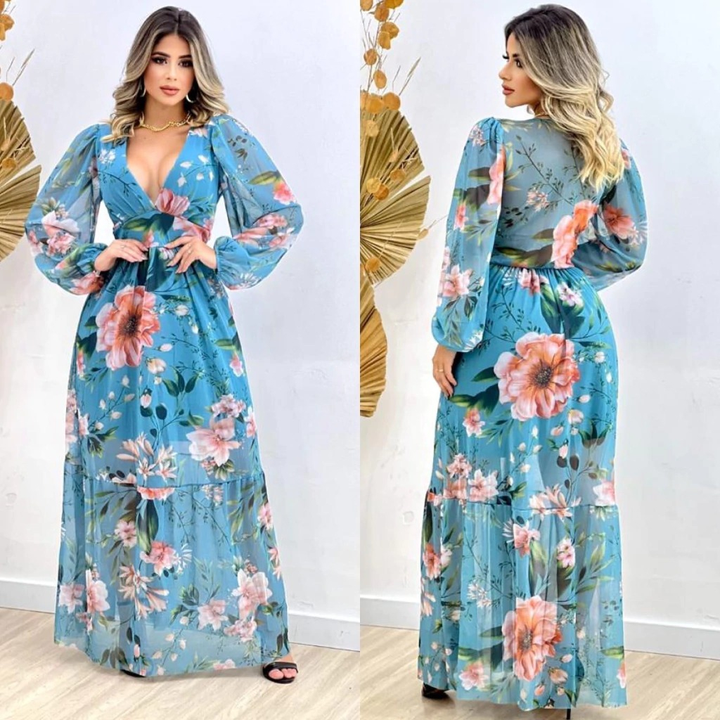 Longo Estampado Madrinha De Casamento Pode Usar Vestido Estampado