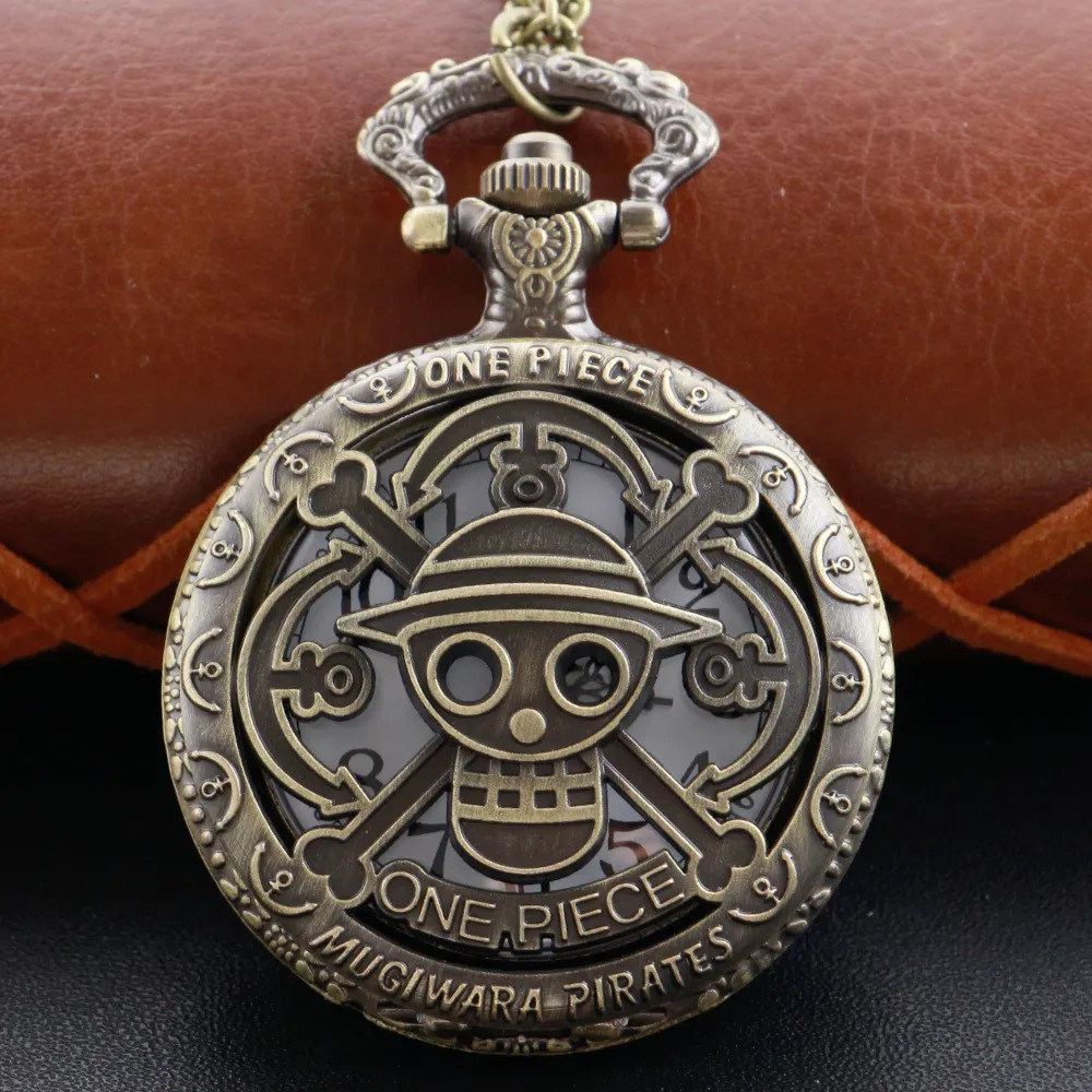 One Piece Film Gold Compass Pocket Watch STRAW HAT CREW from Japan