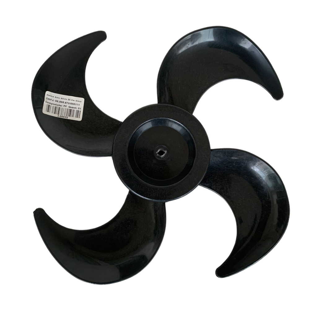 Hélice Ventilador Arno Alívio 4 Pás 30cm Preta ou Cinza