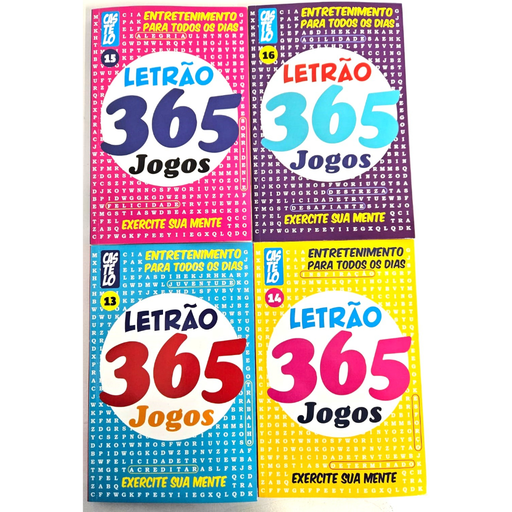 Kit c/ 3 Livros de Sudoku - Muito Difícil - com letras e números 16x16 1  jogo por página