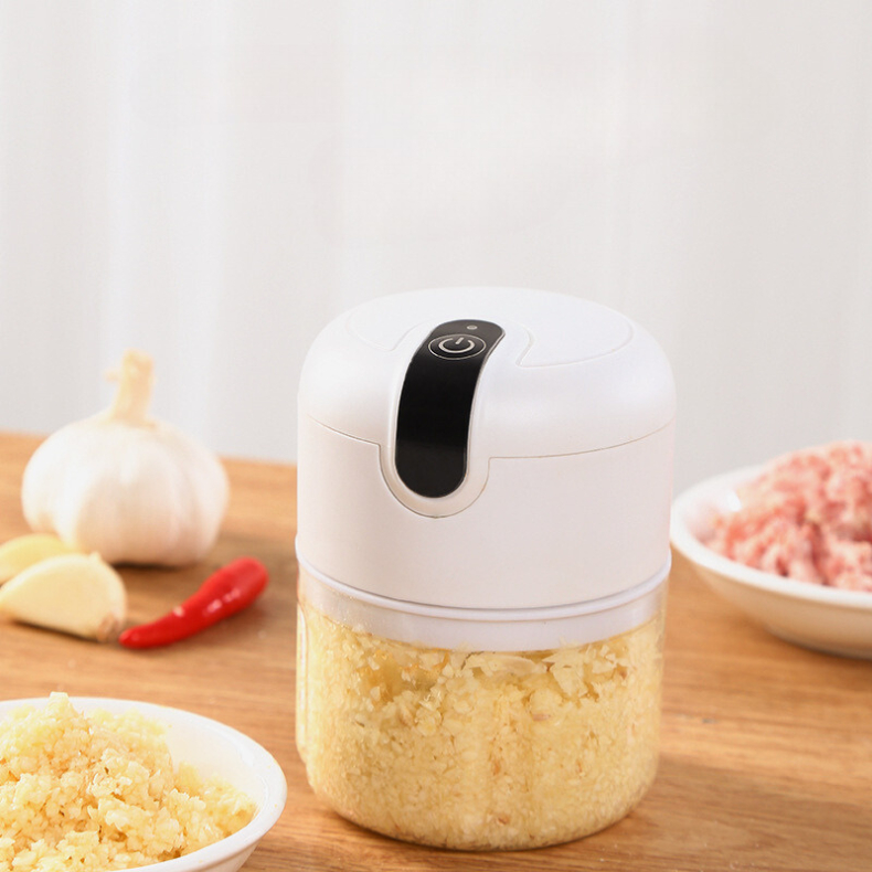 Mini Processador Alimentos Moedor Elétrico Alho Sem Fio 250ml