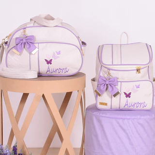 Kit Bolsa Maternidade Personalizada Star - 02 Peças