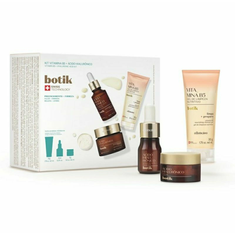 Kit Botik Ácido Hialurônico + Vitamina B5 (3 itens) | Shopee Brasil