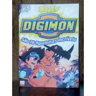 Álbum Digimon Buzzy anos 90 Completo Livreto Ilustrado