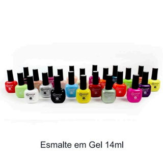 Kit 10 Esmaltes Lírio ou Bella Rosa 15ml Seca Na Cabine CORES SORTIDAS