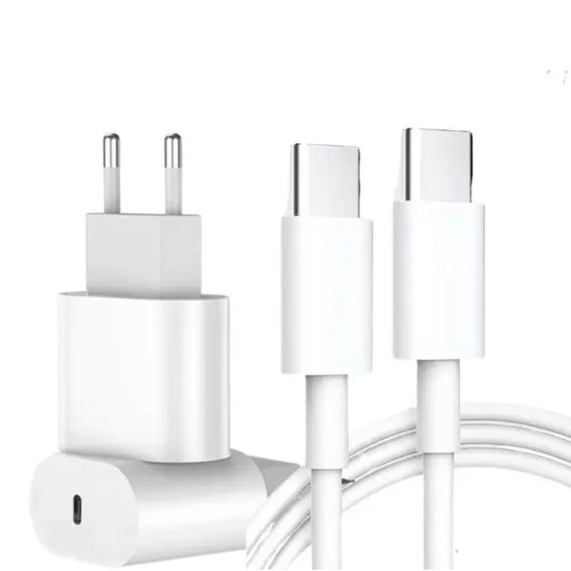 Imagem do produto Cabo + Fonte Compatível iPhone 15 Usb-c 15 Pro 20w Turbo