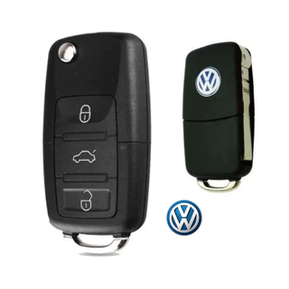 Carcaça Chave Canivete Para Modelo VW G5 Polo Fox Voyage Gol 3 Botões em Oferta na Shopee