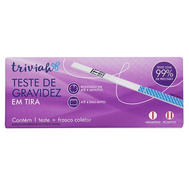 Teste De Gravidez Em Tira Triviah Shopee Brasil 