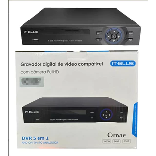 Dvr Para 4 e 8 Canais XMEYE 5 Em 1 IT-blue