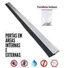 kit 2 Rodo Vedante de Porta em Alumínio Veda Porta 80cm