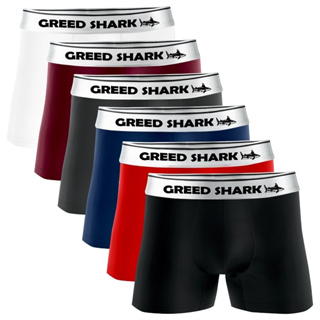 Kit 10 Cuecas Boxer Microfibra Original Greed Shark