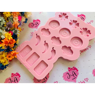 Molde de Silicone para Peça em Resina - Mini proteções