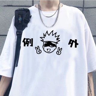 Camiseta Anime Satoru Gojo Itadori Camisa Masculina Feminina Poliéster