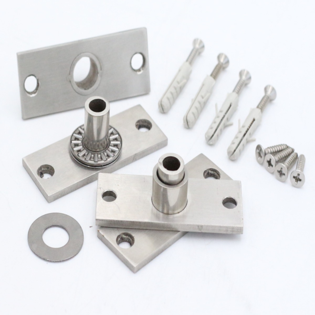 Dobradiça Pino Pivotante Aço Inox Para Porta Até 50 Kg