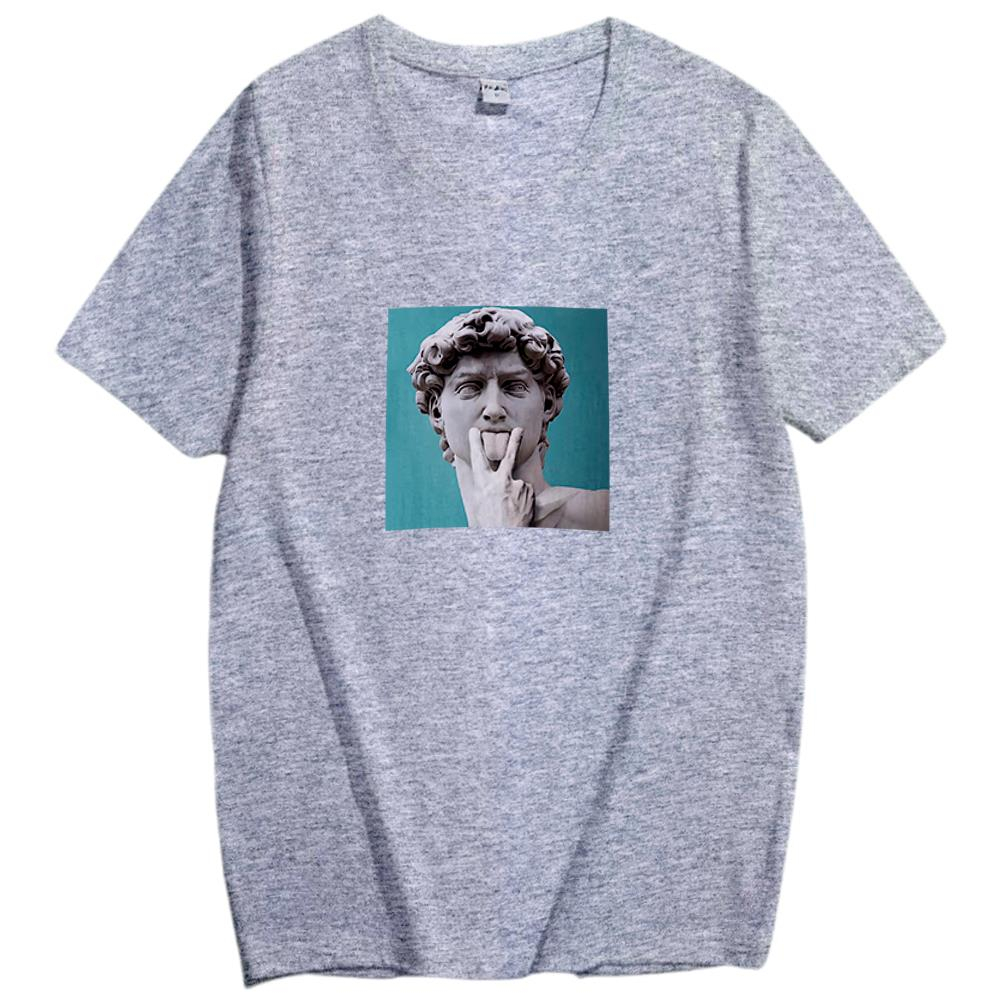 Camiseta Davi Estatua Grecia Meme Swag Tumblr Camisa T-shirt