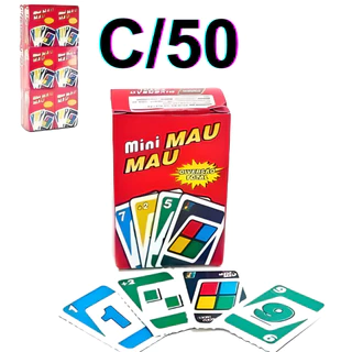 50 UNIDADE UNO MINI MAU MAU 54 CARTAS PRENDA LEMBRANCINHA