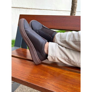 Tênis Casual Masculino Ouversize premium Sneaker com Sola Alta Ajuste e elástico