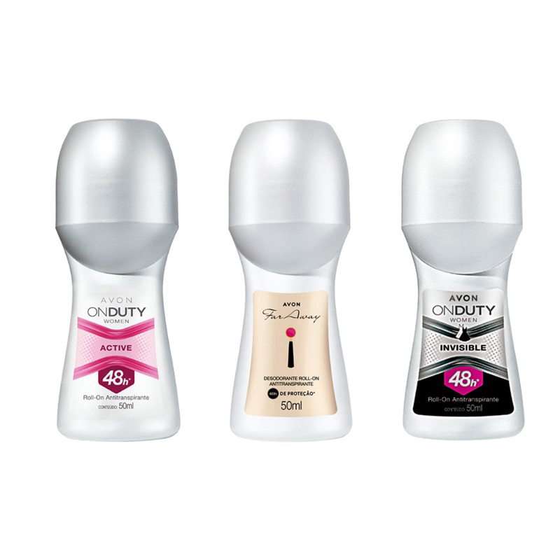 Kit Desodorante Antitranspirante Roll-On Avon 50 Ml | Shopee Brasil