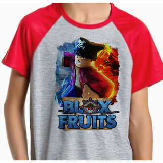 Camiseta Blox Fruits Camisa Do Jogo Roblox Blox Fruits
