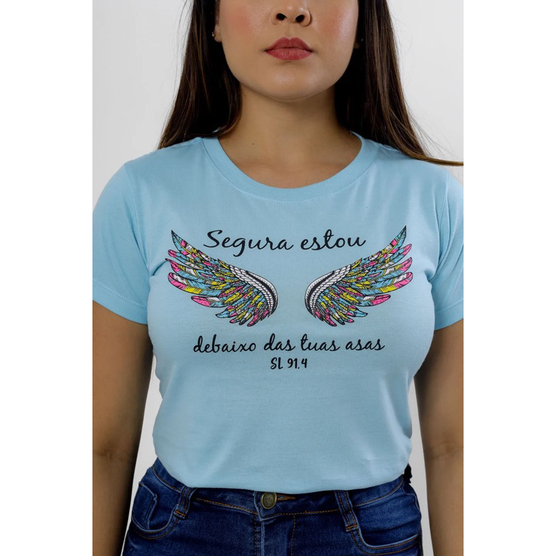 CAMISETA SALMO 91 - FEMININA - Tudo Camisetas