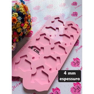 Molde de Silicone para peça em Resina - 10 Borys 4 cm