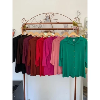 camisa social blusa com detalhes de botão tamanho gg
