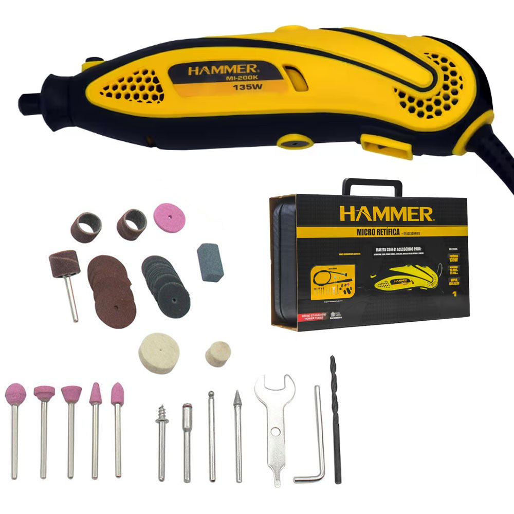 KIT MICRO RETIFICA IMPORTWAY IWKMR234-02 C/ 234 ACESSORIOS 220V - KIT MICRO  RETIFICA IMPORTWAY IWKMR234-02 C/ 234 ACESSORIOS 220V - IMPORTWAY