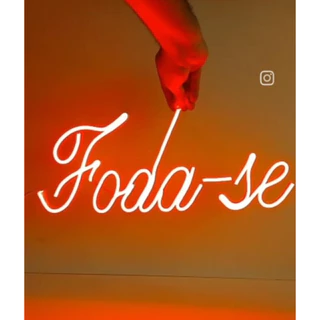 Luminoso Placa de neon FODA-SE