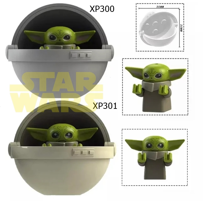 Grogu Baby yoda minifigure brinquedos de Star Wars Mandaloriano Boba Fett Boneco do Yoda Figure One piece darth vader