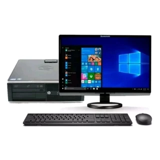 kit Pc Computador Completo Cpu HP Compaq Core i5 2400 3.1ghz Memoria DDR3 Wi-Fi Monitor 16 wide Teclado Mouse Roda free fire Gta5