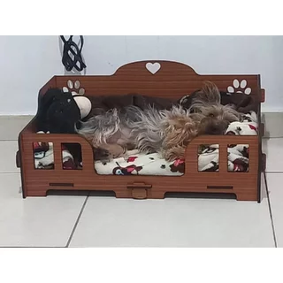 Cama Caminha Sofá Casa Para Pet, Cachorro Gato Em Mdf
