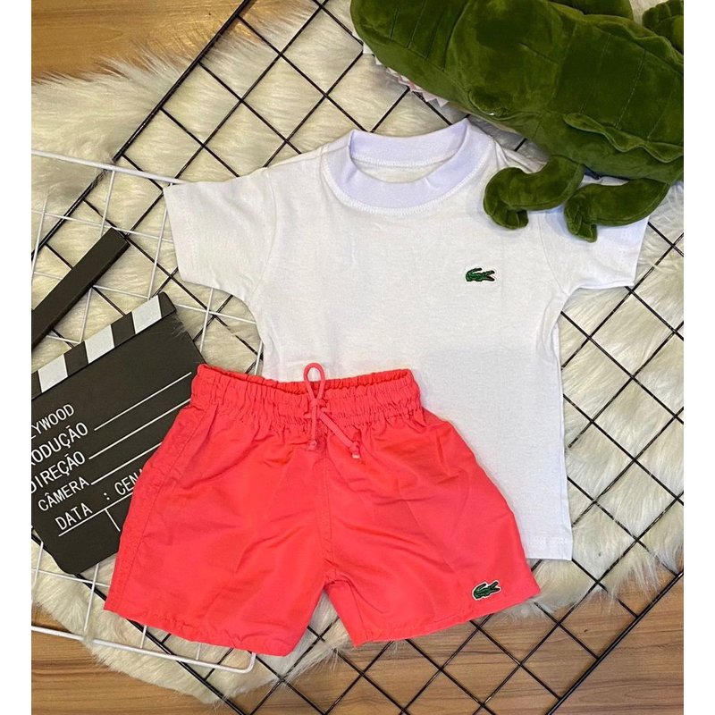 Conjunto Calor - Camisa e Short jacare Infantil - camiseta + short