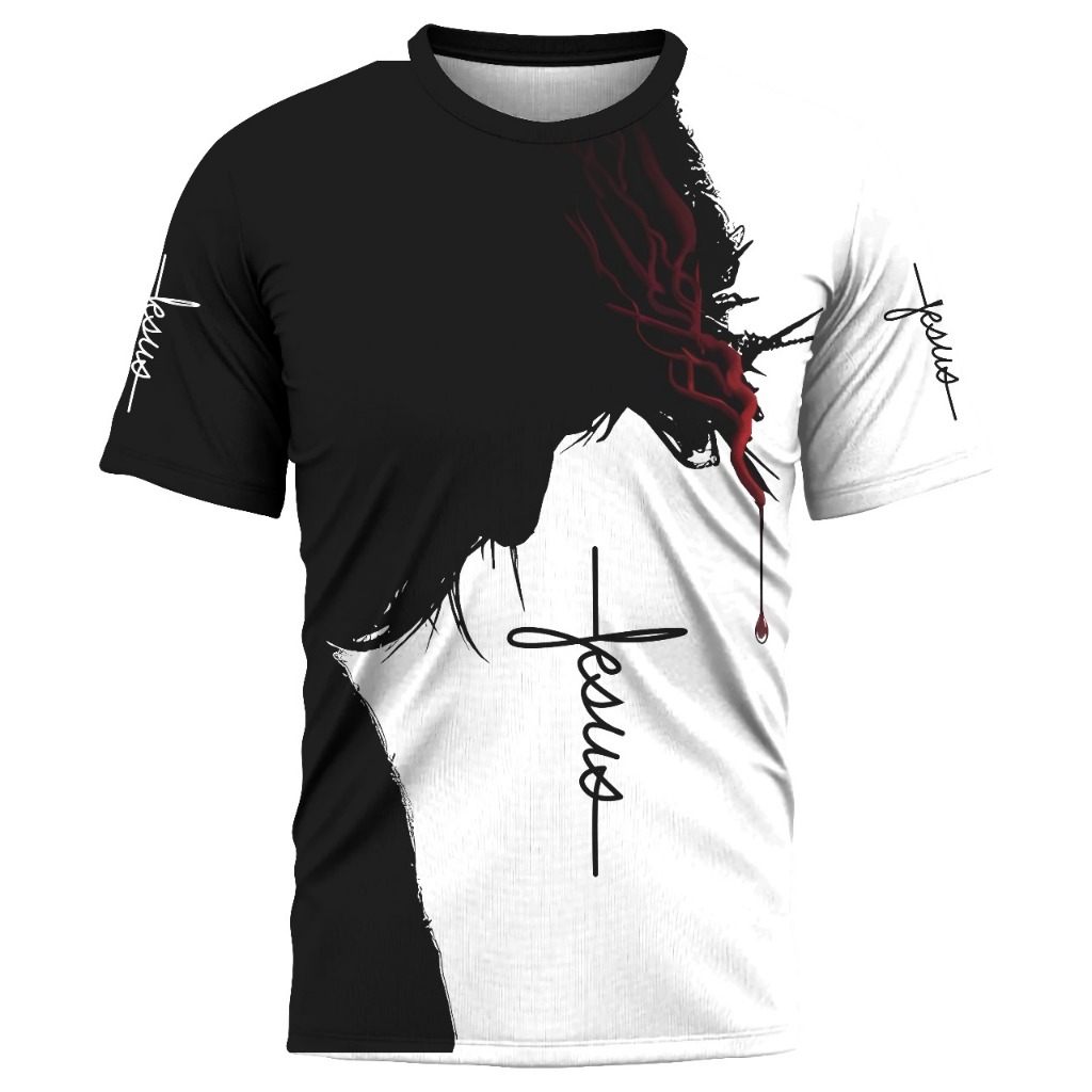 Camiseta Blusa Jesus Cristo Fé 3d Full Print Camisa Lançamento