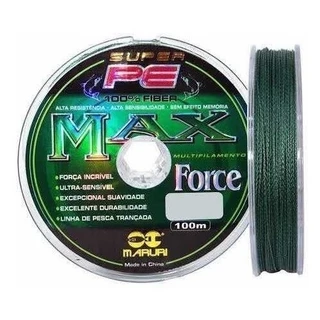 Linha de Pesca Multifilamento Max Force 4x Maruri 100m Várias Medidas