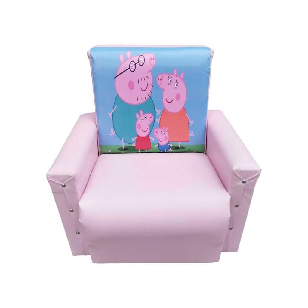 Mini Puff Sofa Kids Infantil Poltrona Sofazinho Peppa Pig