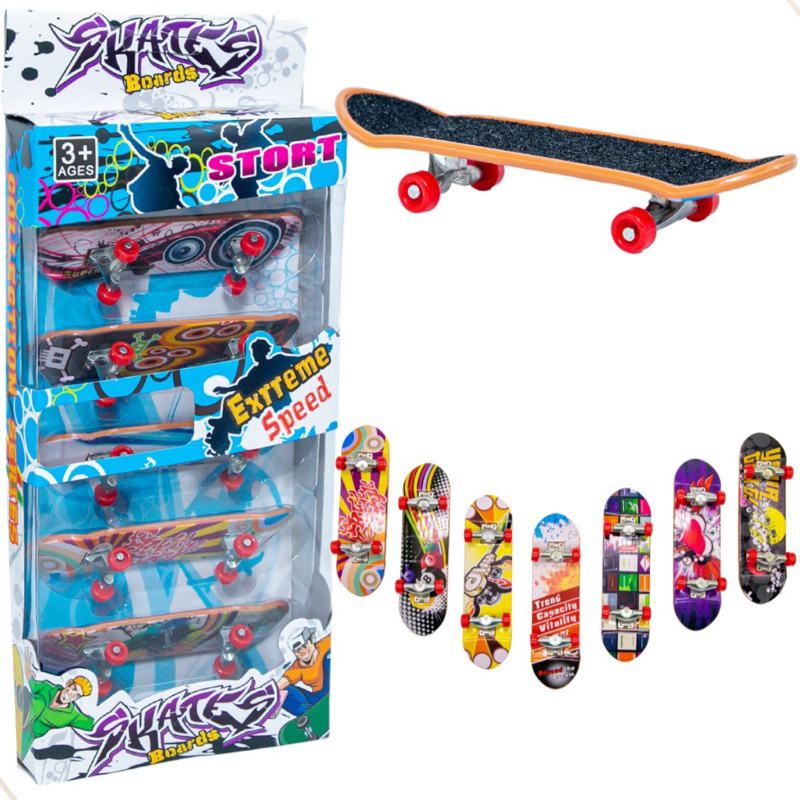 Skate Dedo Brinquedo Infantl Divertido Truck Metal Lixa Kit na Americanas  Empresas