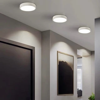 Kit 10 peças/Luminária Plafon Sobrepor Redondo 12w/18w De Branco Quente em Oferta na Shopee