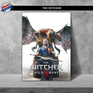 The Witcher 3 Placa decorativa mdf quadro decoração presente Jogos / Games / Setup Gamer