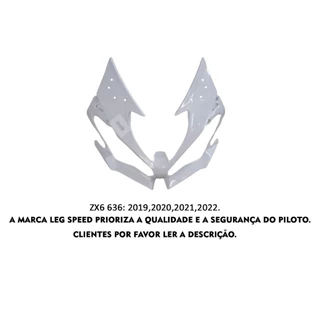 CARENAGEM FRONTAL ZX6 636 2019 A 2022 SEM PINTURA