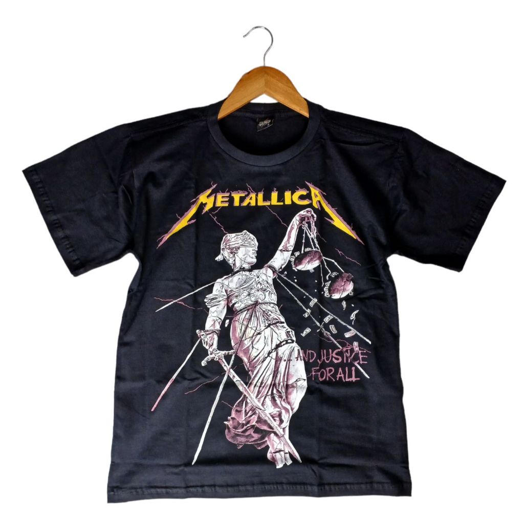 Camiseta Banda de Rock Metallica And Justice for all Linha Premium ...