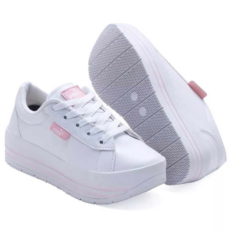 Tenis Branco Casual Feminino 2024