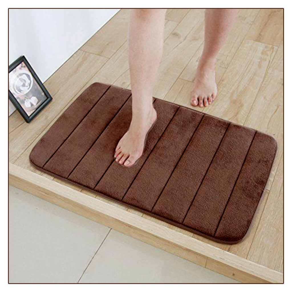 Tapete De Banheiro Antiderrapante Soft Macio Secagem Rápida Luxo 60x40cm | Shopee Brasil